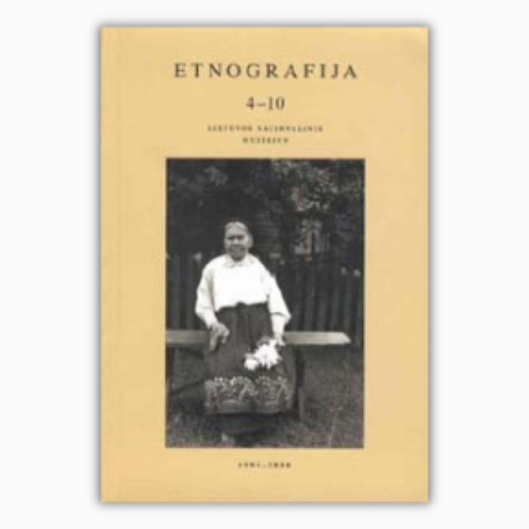 Knyga Etnografija 4-10 (Metraštis 1994-2000)